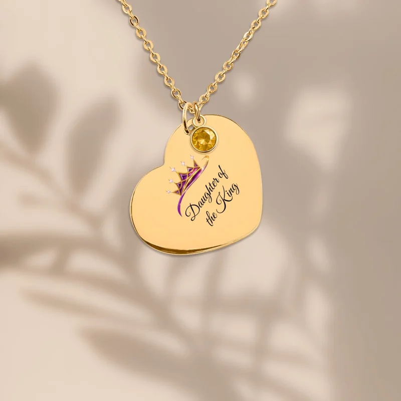 Daughter of the King Heart Necklace