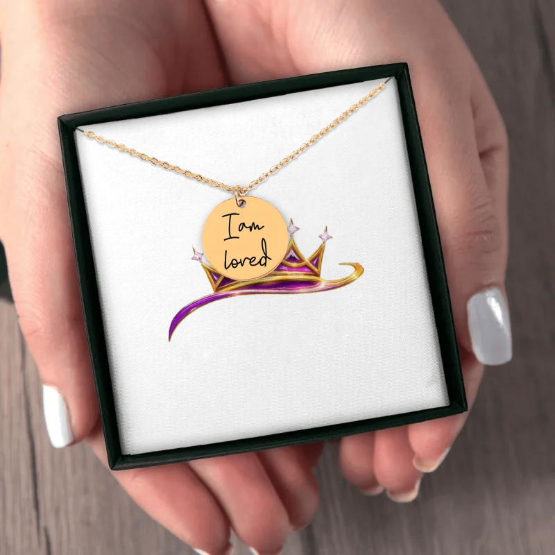 I Am Loved Affirmation Coin Necklace