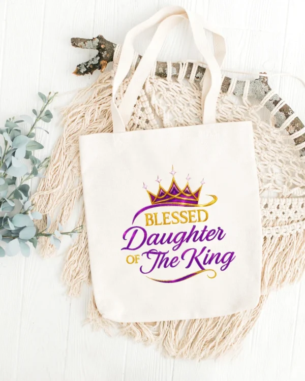 Blessed Daughter of the King Tote Bag