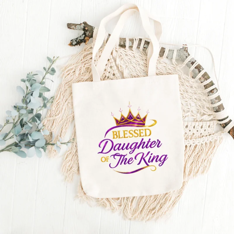 Blessed Daughter of the King Tote Bag
