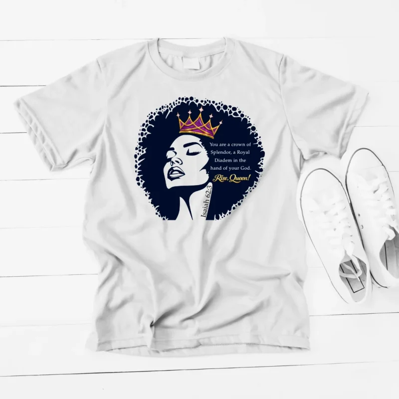 Isaiah 62:3 Black Queen T-Shirt