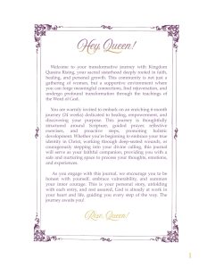 Preview of the KQR healing and empowerment workbook